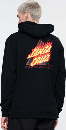 Felpa Uomo Con Cappuccio Santa Cruz Flamed Not a Dot Hood Felpa Nera Con Stampa Moda/Uomo/Abbigliamento/Felpe/Felpe con cappuccio Snotshop - Roma, Commerciovirtuoso.it