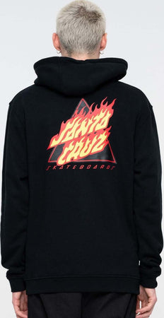 Felpa Uomo Con Cappuccio Santa Cruz Flamed Not a Dot Hood Felpa Nera Con Stampa Moda/Uomo/Abbigliamento/Felpe/Felpe con cappuccio Snotshop - Roma, Commerciovirtuoso.it