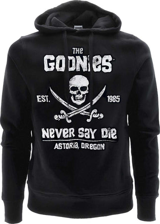 Felpa Uomo Con Cappuccio the Goonies in Cotone Felpa Casual Nera Moda/Uomo/Abbigliamento/Felpe/Felpe con cappuccio Il Distintivo - Pesaro, Commerciovirtuoso.it