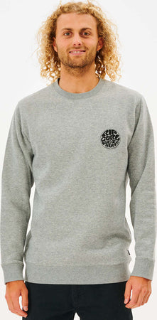 Felpa Uomo Grigia Girocollo Rip Curl Wetsuit Icon Felpa Casual in 100% Pile Di Cotone Moda/Uomo/Abbigliamento/Felpe/Felpe senza cappuccio Snotshop - Roma, Commerciovirtuoso.it