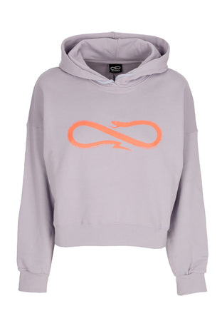PROPAGANDA Felpa Cappuccio Corta Donna W Woman Logo Croptop Hoodie Dusk da donna