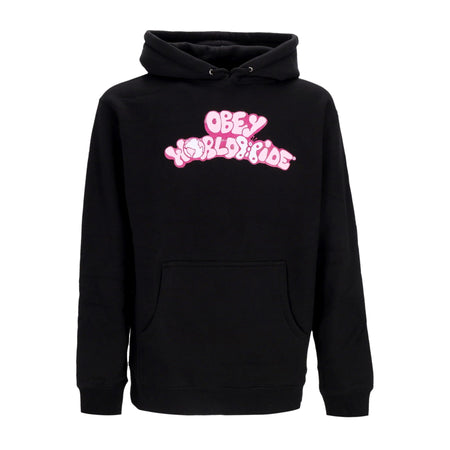 OBEY Felpa Cappuccio Donna W Worldwide Butterfly 2 Basic Hooded Fleece Black da donna