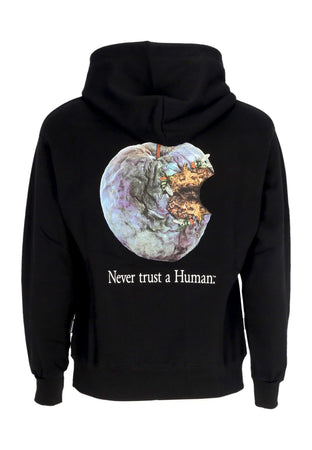 PROPAGANDA Felpa Cappuccio Uomo Apple Hoodie Black da uomo