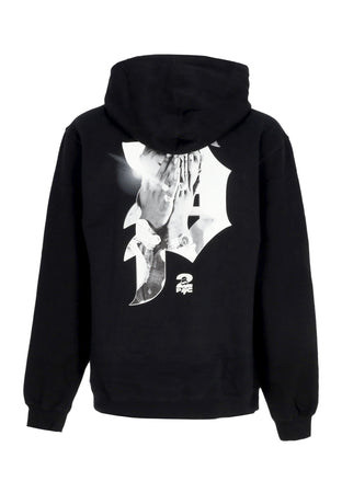 PRIMITIVE Felpa Cappuccio Uomo Brilliance Hoodie X Tupac Black da uomo