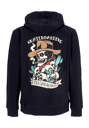 C1RCA Felpa Cappuccio Uomo Cactus State Hoodie Black da uomo