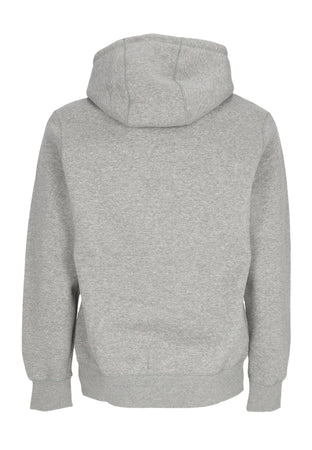 Nike Felpa Cappuccio Uomo Club Futura Hoodie Dk Grey Heather/lt Smoke Grey da uomo