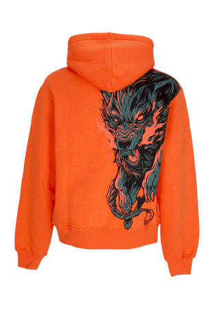 DOLLY NOIRE Felpa Cappuccio Uomo Cu-sith Hoodie Cyber Red da uomo
