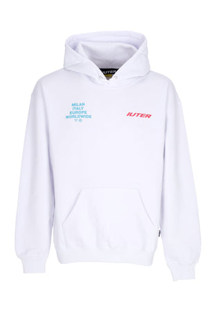 IUTER Felpa Cappuccio Uomo Cupido Hoodie White da uomo