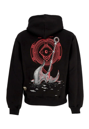 DOLLY NOIRE Felpa Cappuccio Uomo Darius Hoodie Black da uomo