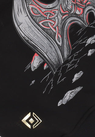 DOLLY NOIRE Felpa Cappuccio Uomo Darius Hoodie Black da uomo