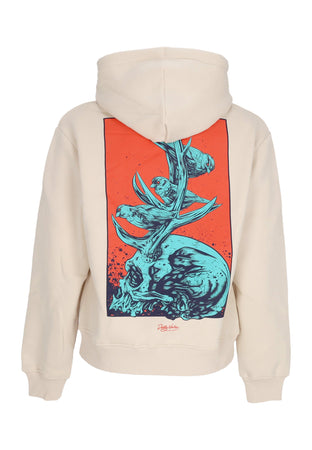 DOLLY NOIRE Felpa Cappuccio Uomo Domain Of Nature Hoodie Beige da uomo