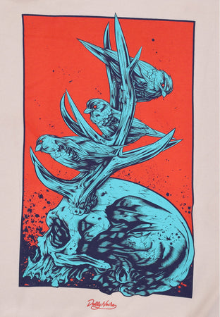 DOLLY NOIRE Felpa Cappuccio Uomo Domain Of Nature Hoodie Beige da uomo