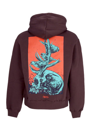 DOLLY NOIRE Felpa Cappuccio Uomo Domain Of Nature Hoodie Purple Dust da uomo