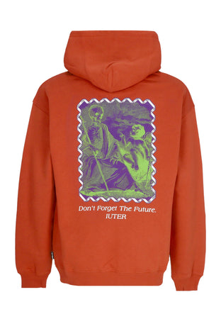 IUTER Felpa Cappuccio Uomo Future Hoodie Brick da uomo