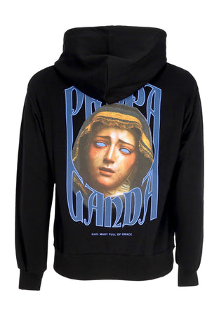 PROPAGANDA Felpa Cappuccio Uomo Grace Hoodie Black da uomo