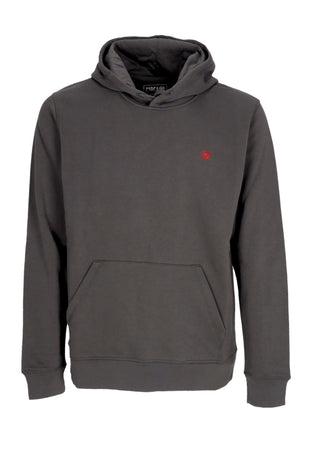 C1RCA Felpa Cappuccio Uomo Knock Out Hoodie Anthracite da uomo
