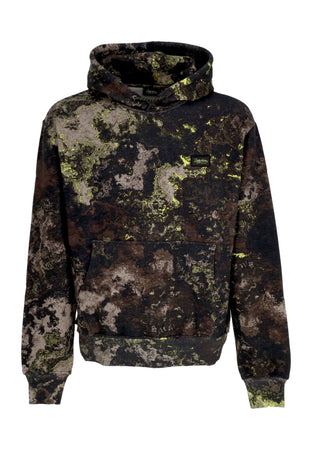 DOLLY NOIRE Felpa Cappuccio Uomo Leshen Dark Chemical Hoodie Dark Camo da uomo
