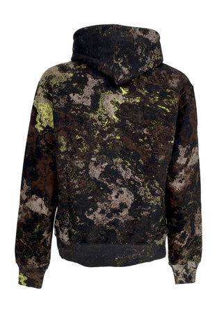 DOLLY NOIRE Felpa Cappuccio Uomo Leshen Dark Chemical Hoodie Dark Camo da uomo