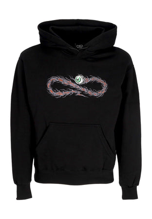 PROPAGANDA Felpa Cappuccio Uomo Logo Badfate Hoodie Black da uomo