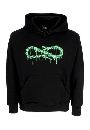 PROPAGANDA Felpa Cappuccio Uomo Logo Slime Hoodie Black da uomo