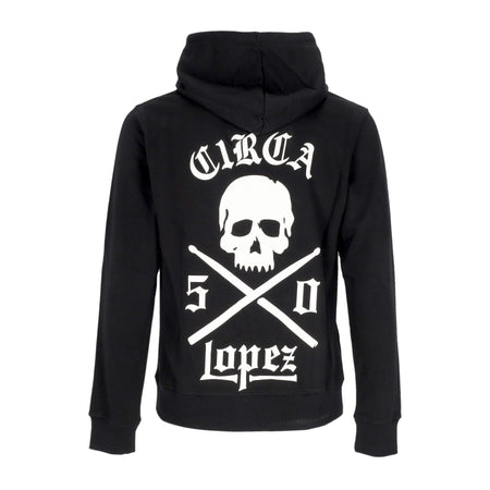 C1RCA Felpa Cappuccio Uomo Lopez 50 Hoodie Black da uomo
