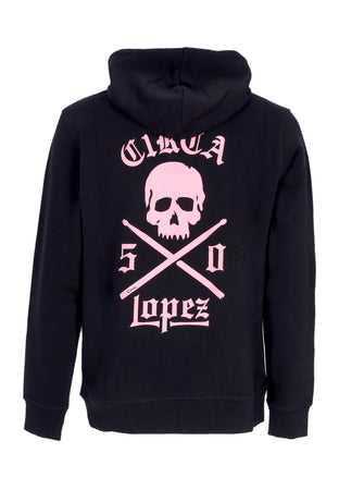 C1RCA Felpa Cappuccio Uomo Lopez 50 Hoodie Black/canyon Pink da uomo