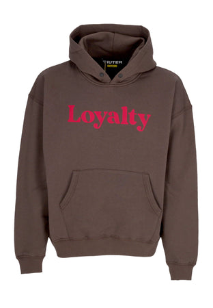 IUTER Felpa Cappuccio Uomo Loyalty Hoodie Brown da uomo