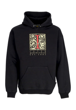 IUTER Felpa Cappuccio Uomo Mediolanum Hoodie Black da uomo
