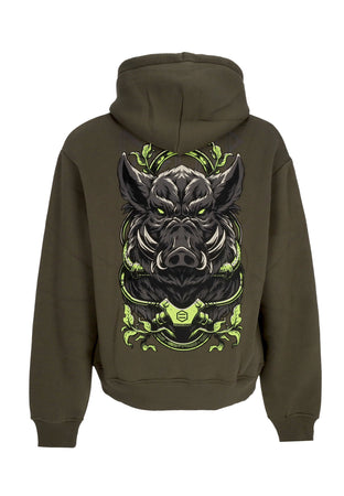DOLLY NOIRE Felpa Cappuccio Uomo Mediolanum Hoodie Forest Night da uomo