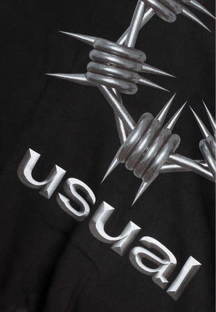 USUAL Felpa Cappuccio Uomo Metal Hoodie Blue Royal da uomo