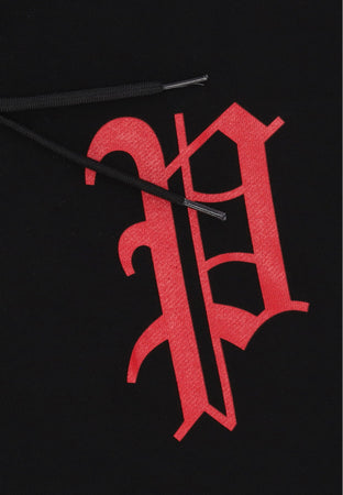 PROPAGANDA Felpa Cappuccio Uomo Misery Hoodie Black da uomo