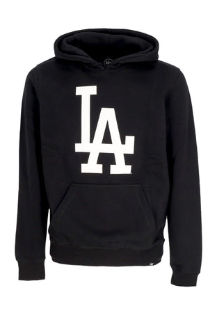 47 BRAND Felpa Cappuccio Uomo Mlb Backer Burnside Hoodie Losdod Jet Black da uomo