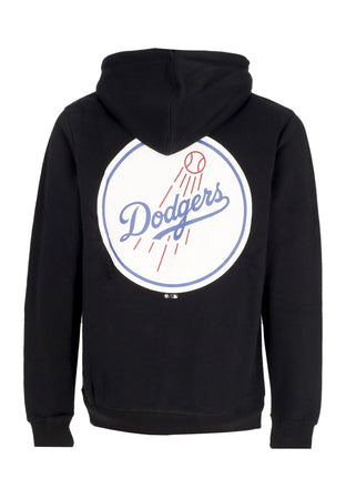 47 BRAND Felpa Cappuccio Uomo Mlb Backer Burnside Hoodie Losdod Jet Black da uomo