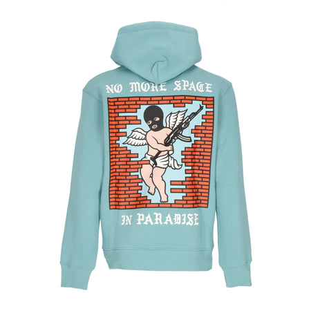 DOOMSDAY Felpa Cappuccio Uomo No More Space Hoodie Aqua da uomo