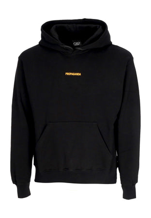 PROPAGANDA Felpa Cappuccio Uomo Ribs Atomic Hoodie Black da uomo