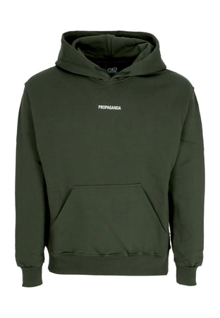 PROPAGANDA Felpa Cappuccio Uomo Ribs Coral Hoodie Pine da uomo