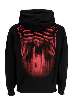 PROPAGANDA Felpa Cappuccio Uomo Ribs Crown Hoodie Black da uomo