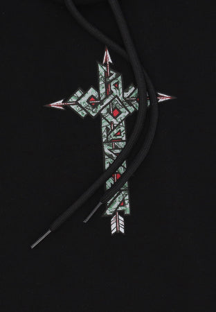 PROPAGANDA Felpa Cappuccio Uomo Sebastian Hoodie Black da uomo