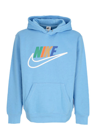 Nike Felpa Cappuccio Uomo Sportswear Futura Block Hoodie University Blue da uomo