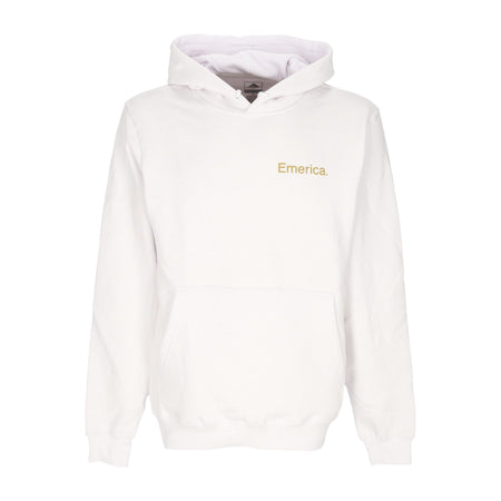 EMERICA Felpa Cappuccio Uomo This Is Skateboarding Hoodie White da uomo