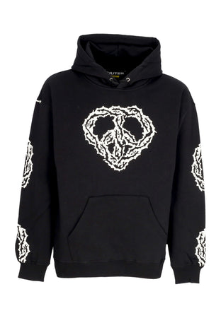IUTER Felpa Cappuccio Uomo Thorns Hoodie Black da uomo