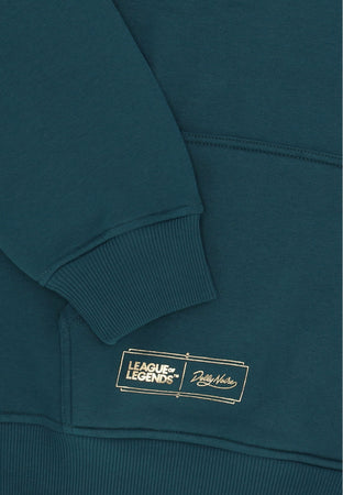 DOLLY NOIRE Felpa Cappuccio Uomo Thresh Hoodie Forest Green da uomo