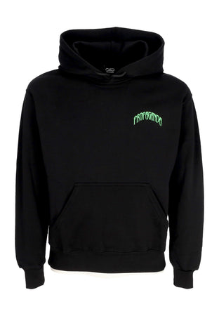PROPAGANDA Felpa Cappuccio Uomo Triangle Panther Hoodie Black da uomo