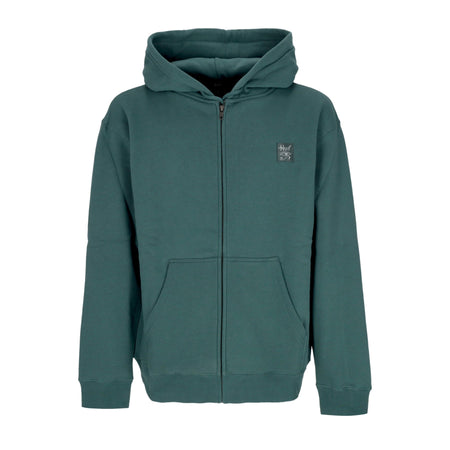 HUF Felpa Cappuccio Zip Uomo Horus Full Zip Hoodie Pine da uomo