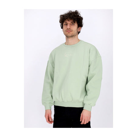 KARL KANI Felpa Girocollo Donna W Diner Crew Light Mint da donna