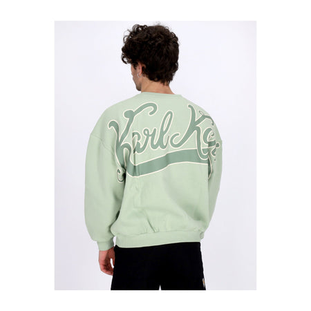 KARL KANI Felpa Girocollo Donna W Diner Crew Light Mint da donna