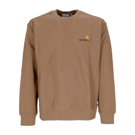 CARHARTT WIP Felpa Girocollo Uomo American Script Sweat Buffalo da uomo