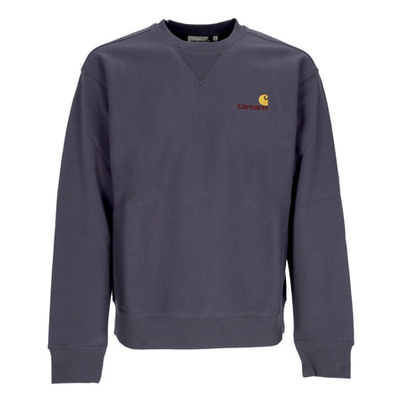 CARHARTT WIP Felpa Girocollo Uomo American Script Sweat Zeus da uomo