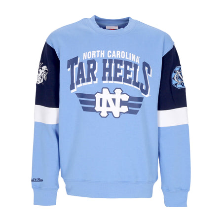 MITCHELL & NESS Felpa Girocollo Uomo Ncaa All Over Crew 3.0 Unchee Original Team Colors da uomo