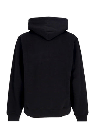 BILLIONAIRE BOYS CLUB Felpa Leggera Cappuccio Uomo Embellished Arch Logo Popover Hooded Black da uomo